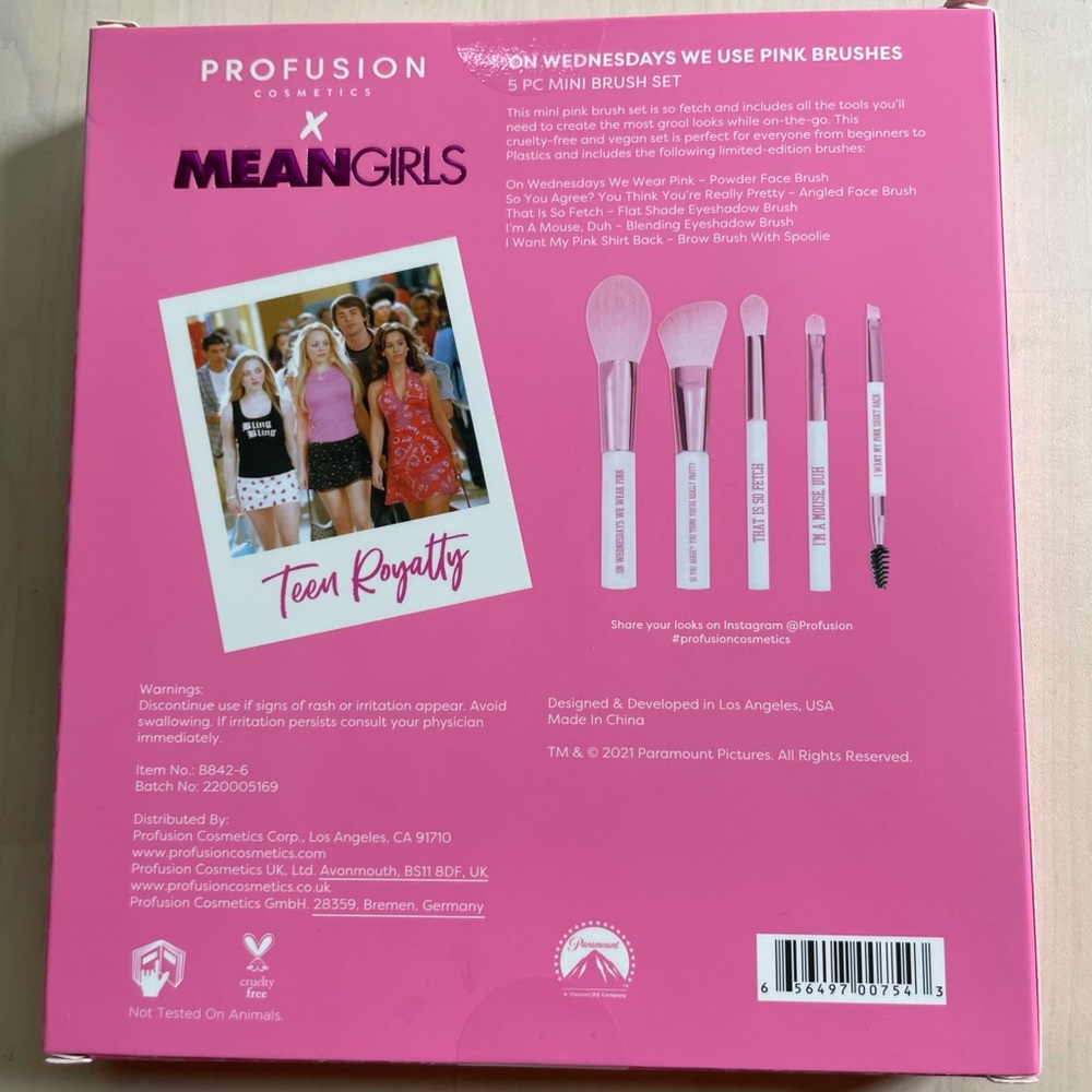 Mean Girls x Profusion Makeup Brush Set - Picture 3 of 3